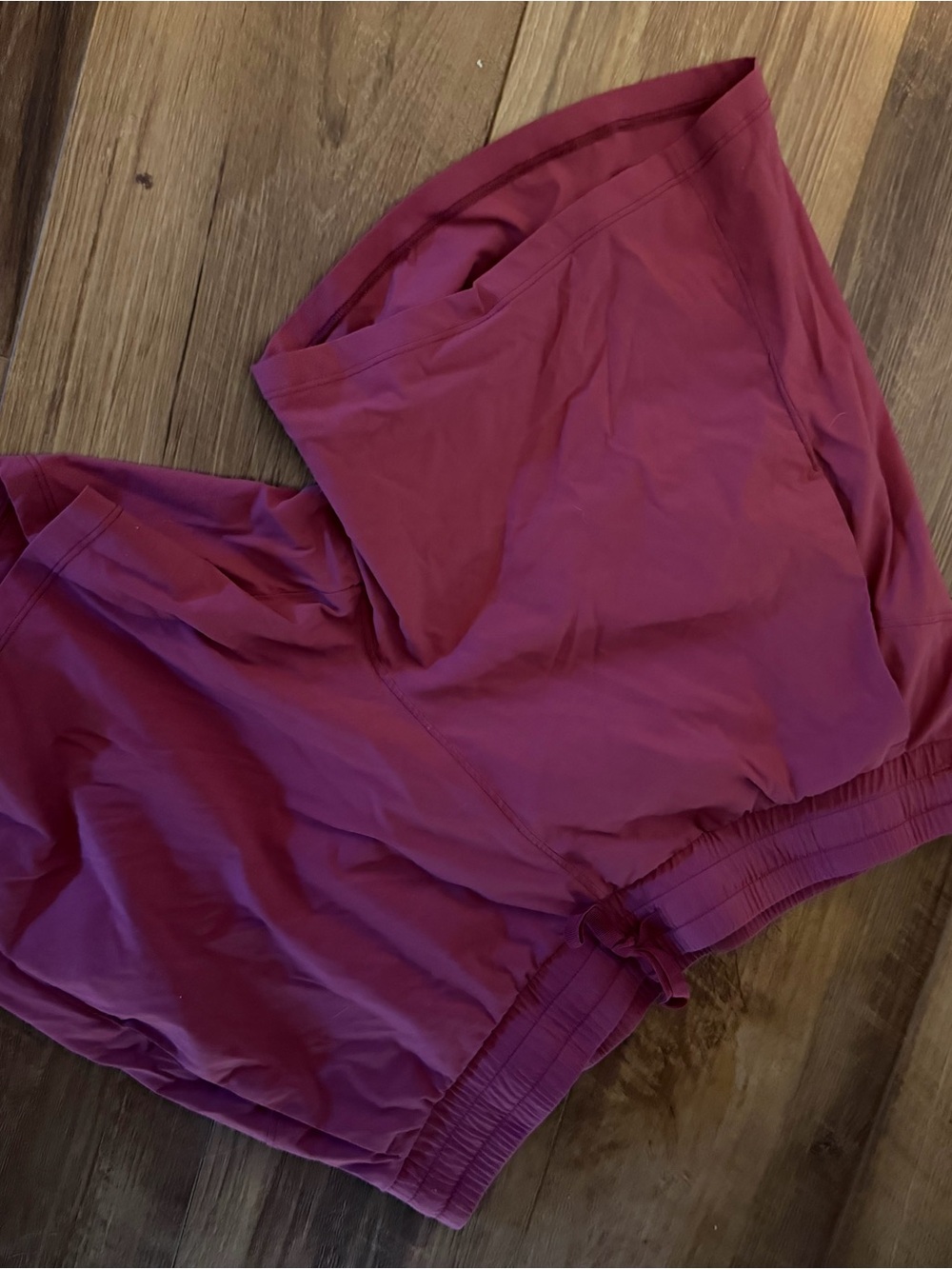 Women's Magenta Casual Elastic-Waist Shorts